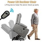 Electric Power Lift Recliner Chair with Massage & Heat