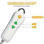 Reclining Bath Lift with Orange Covers and Lift Chair