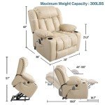 Power Lift Recliner Chair with Massage and Heat