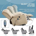 Power Lift Recliner Chair with Massage and Heat