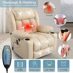 Power Lift Recliner Chair with Massage and Heat