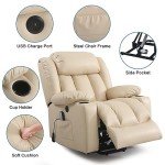 Power Lift Recliner Chair with Massage and Heat