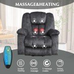 Large Power Lift Recliner Chair with Massage & Heat