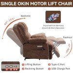 Power Lift Recliner Chair with Massage & Heat