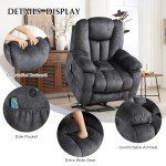 Large Power Lift Recliner Chair with Massage & Heat