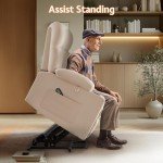 Electric Recliner Chair for Seniors with Cupholder