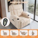 Electric Recliner Chair for Seniors with Cupholder