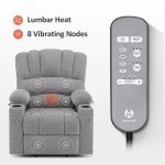 MCombo Power Lift Recliner Chair with Massage and Heat