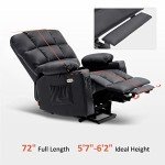 MCombo Large Dual Motor Lift Recliner Chair with Heat