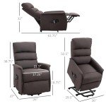 HOMCOM Remote Control Lift Recliner Chair for Seniors