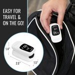 Healthsmart Digital Fingertip Sport Pulse Oximeter, Fast Results, FSA HSA Eligible, Easy-To-Read LED Display, Auto-Shutoff