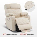 MCombo Small Power Lift Recliner Chair with Massage
