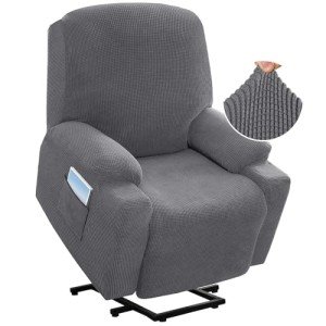 Grey Stretch Cover for Electric Recliner Chair