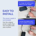 Rechargeable Battery Pack for Electric Recliners