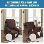 Waterproof Non-Slip Recliner Chair Cover, Brown