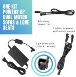 Dual Motor Power Supply Kit for Recliners and Chairs