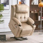 Small Dual Motor Power Lift Recliner Chair for Elderly