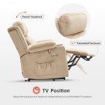 Small Dual Motor Power Lift Recliner Chair for Elderly