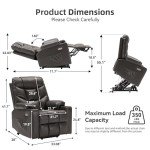 WILLOVE Electric Lift Chair with Wheels and Massage