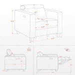 MCombo Beige Wall-Hugger Power Recliner Chair