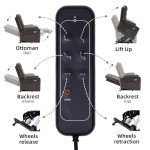 WILLOVE Electric Lift Chair with Wheels and Massage