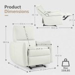 Compact Electric Recliner Chair with USB Port