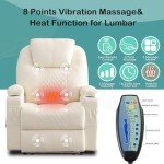 Heated Massage Power Recliner Chair for Adults