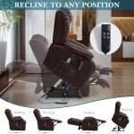 Dual Motor Heated Massage Recliner with USB Port