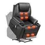 Electric Lift Chair Recliner with Massage & Heat