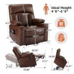 Electric Lift Recliner Chair with Heat & Massage