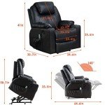 Electric Lift Chair Recliner with Massage & Heat