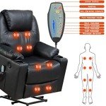 Electric Lift Chair Recliner with Massage & Heat