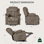 FLEXISPOT XL31 Power Lift Recliner Chair with Massage