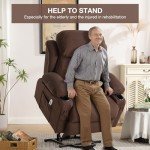 BOSMILLER Heated Massage Power Lift Recliner Chair