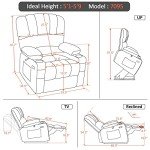 MCombo Electric Lift Recliner Chair with Massage