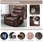 JIKFRIMA Power Lift Recliner Chair with Massage & Heat