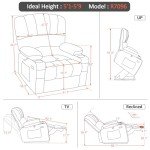 Power Lift Recliner Chair with Massage & Heat