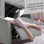 Grey Recliner Chair for Living Room Comfort