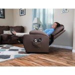 Flamaker PU Leather Power Lift Massage Recliner Chair