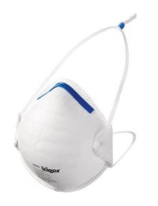 Dräger X-plore 1350 N95 Particulate Respirator, 20 Pack, Size M/L, NIOSH-Certified, Disposable Dust Mask, Adjustable Head Harness, Low Breathing Resistance
