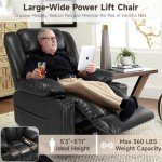 Power Lift Recliner Chair for Seniors with Heat & Massage