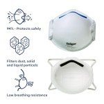 Dräger X-plore 1350 N95 Particulate Respirator, 20 Pack, Size M/L, NIOSH-Certified, Disposable Dust Mask, Adjustable Head Harness, Low Breathing Resistance