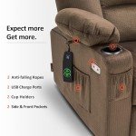 MCombo Power Lift Recliner Chair with Massage & Heat