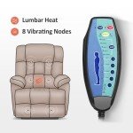 MCombo Power Lift Recliner Chair with Massage and Heat