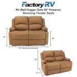 58" RV Wall Hugger Reclining Theater Seats