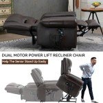 Trustyue Dual Motor Lift Chair with Massage & Heat