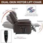 Trustyue Dual Motor Lift Chair with Massage & Heat
