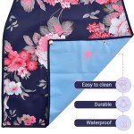 Celley Washable Waterproof Adult Bib with Adjustable Neck