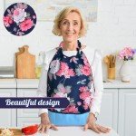 Celley Washable Waterproof Adult Bib with Adjustable Neck