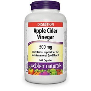 Webber Naturals Apple Cider Vinegar 500 mg, 240 Caps
